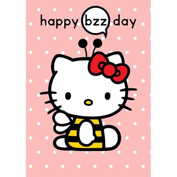 Tarjeta con Sobre Hapyy Bzz Day Hello Kitty