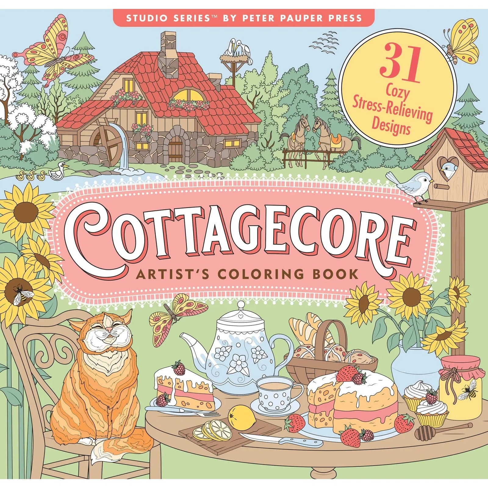 Libro para Colorear Cottagecore