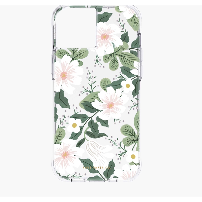 Carcasa Iphone 13 Flores blancas