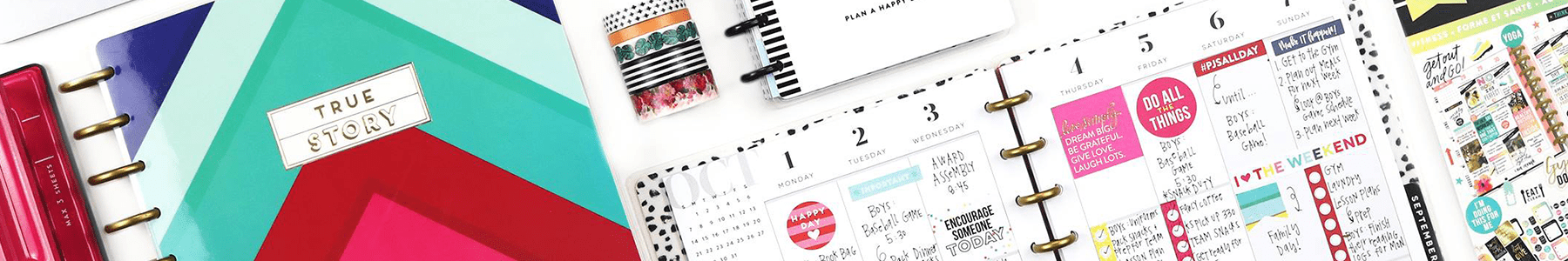 Happy Planner, planners, agendas, cuadernos, stickers, washitape, happy planner chile, me and my big idea,