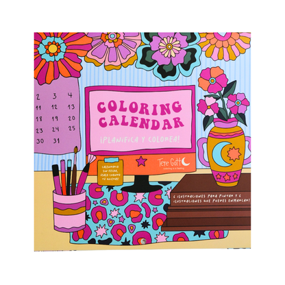 Calendario Mensual para Colorear