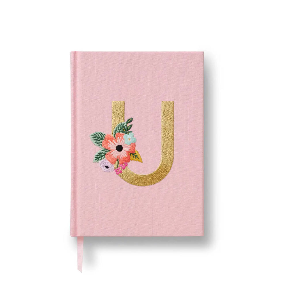 Libreta Bordada Letra U