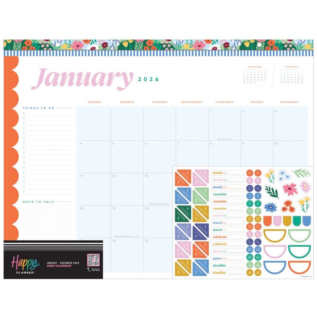 calendario 2026 the happy planner 12 meses