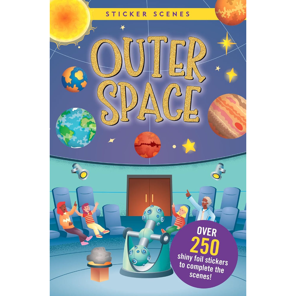 Libro de Stickers para armar Escenas Espacio