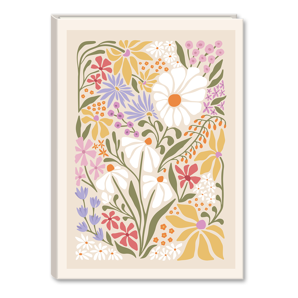 Agenda Sin Fecha Bordada Floral