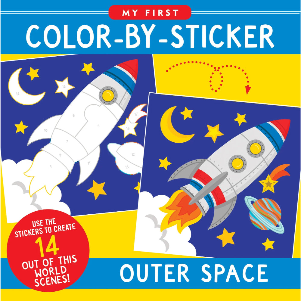 Libro de Stickers para Colorear Outer Space