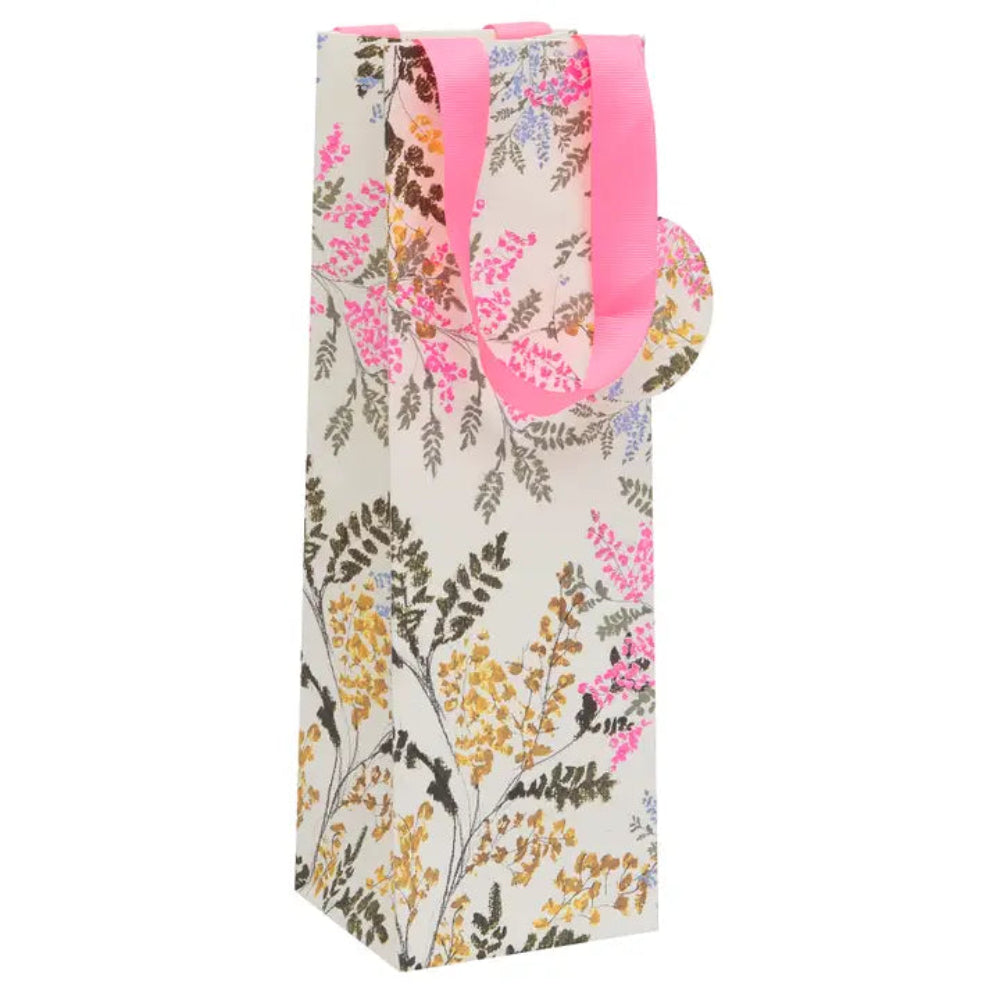 Bolsa Regalo Botella Floral