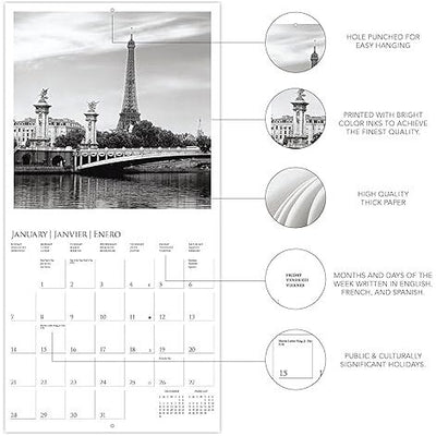 Calendario 2024 Paris 16 Meses