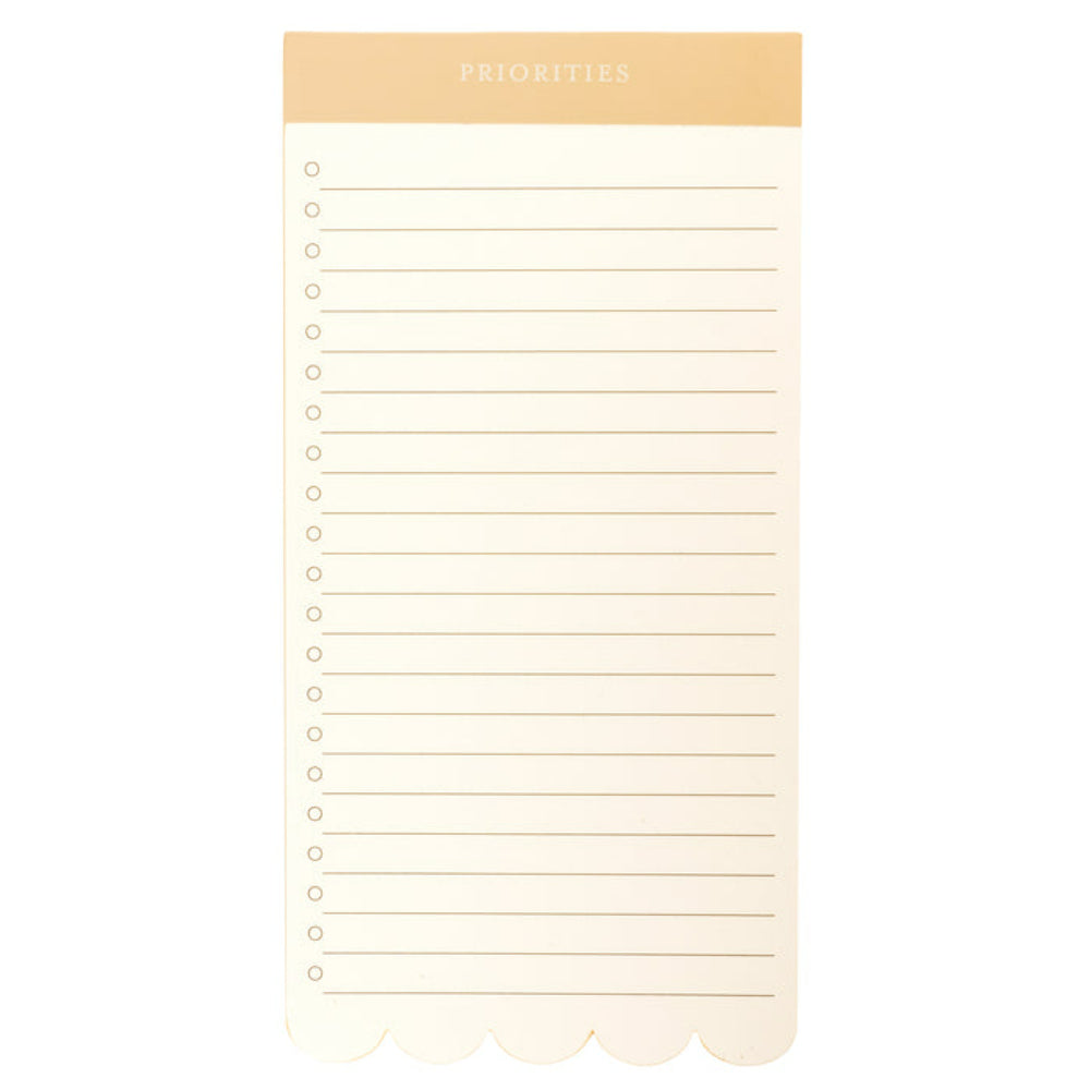 Block de Notas Priorities Crema