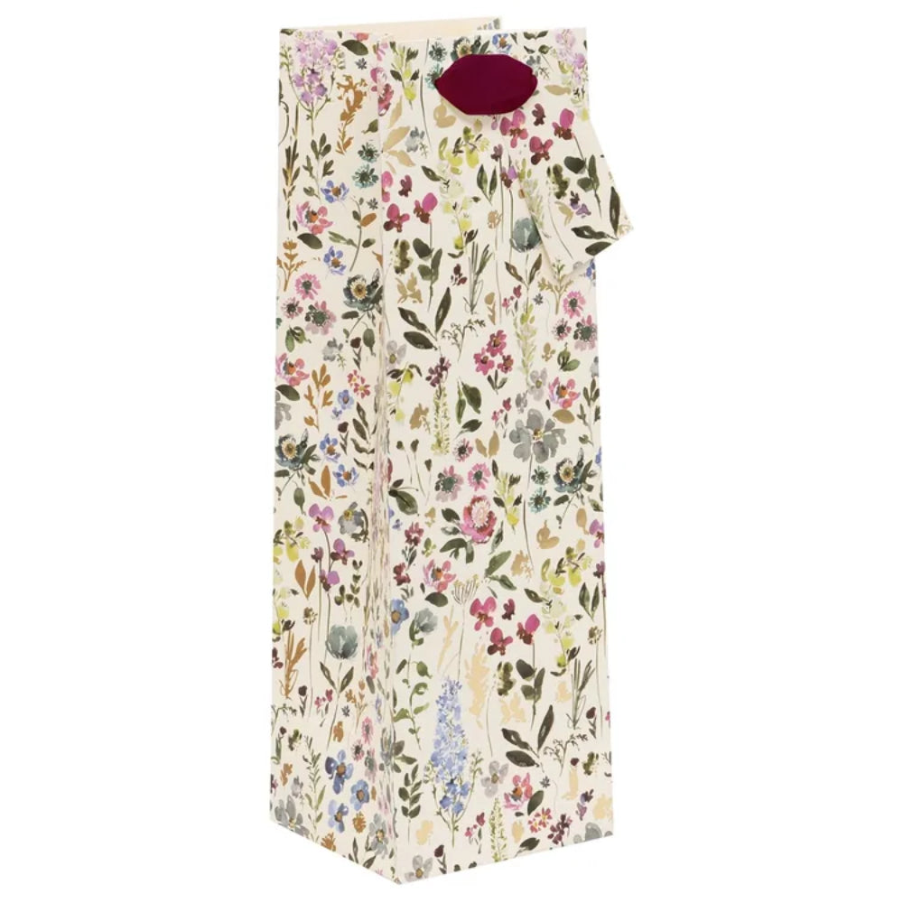Bolsa Regalo Botella Blanco Jardin