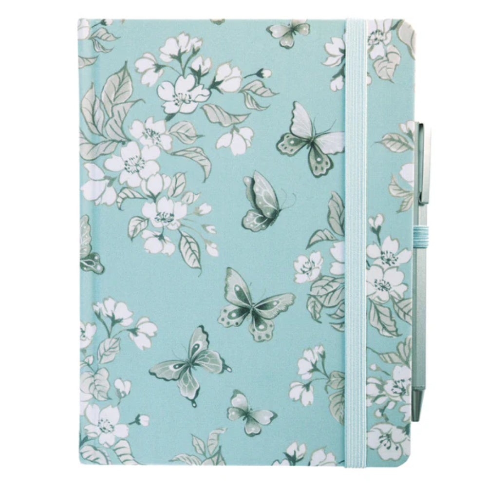 Libreta Pájaros Celeste