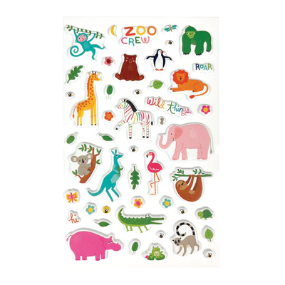 Set Stickers Zoo Crew