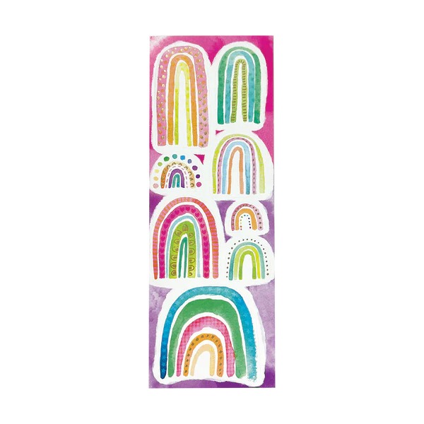 Set Stickers Watercolor Rainbows