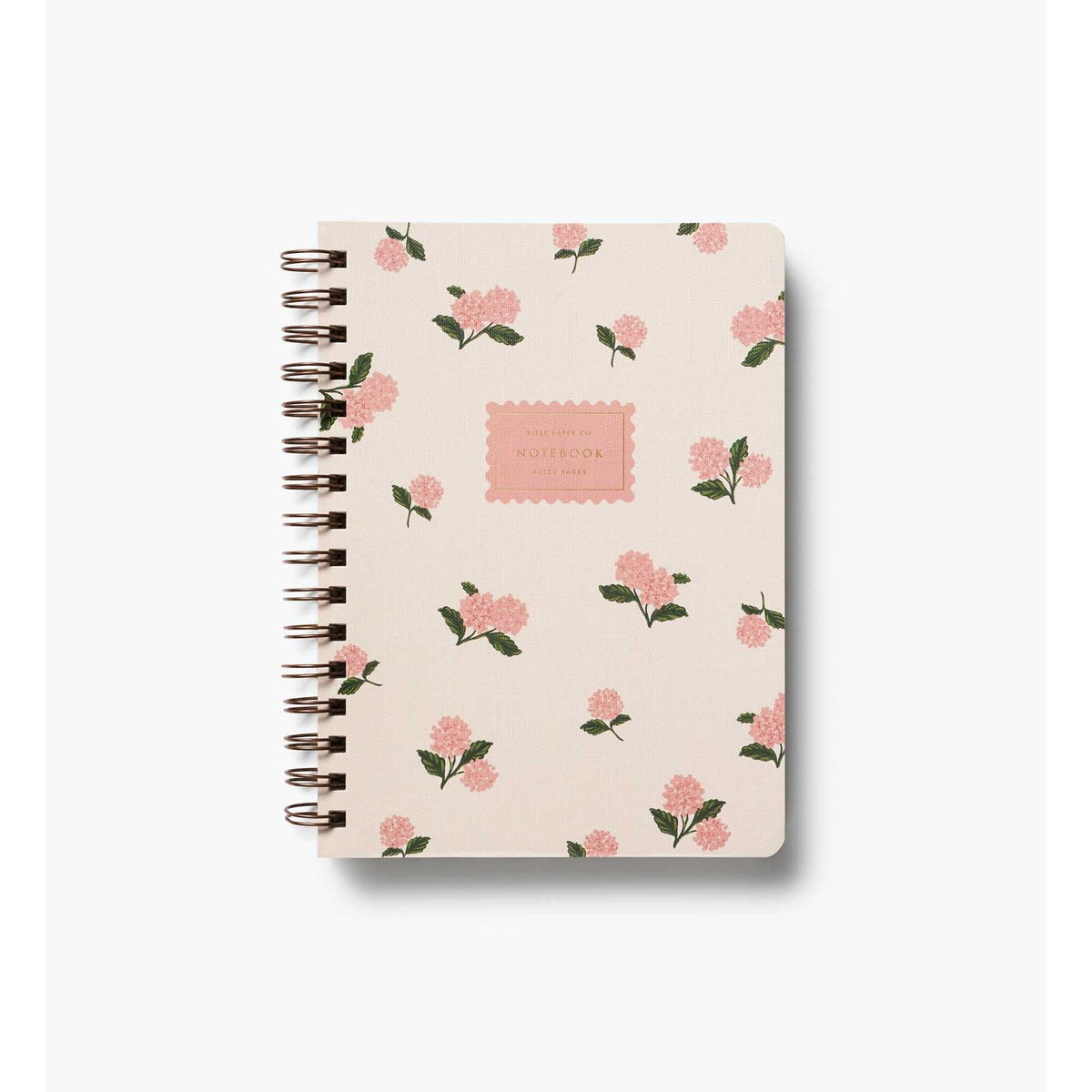Cuaderno Hortensias Rosadas