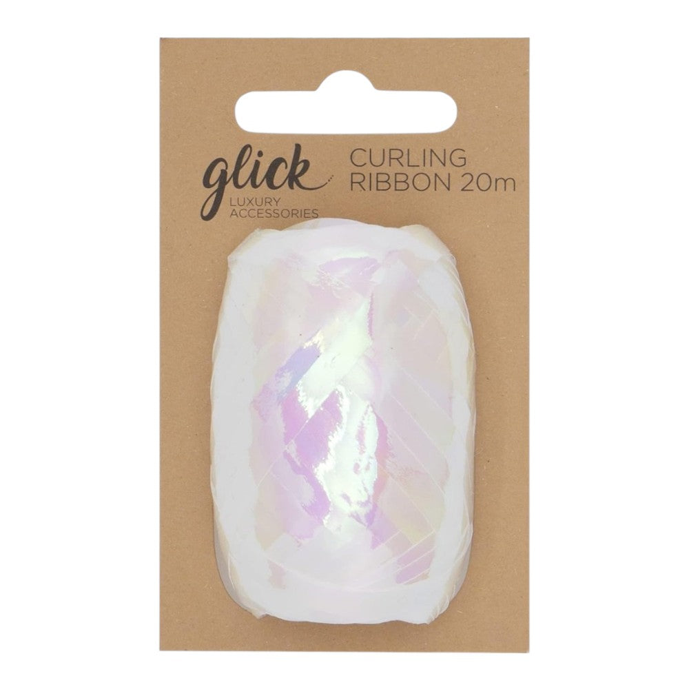 Cinta Regalo Rulo Tornasol Blanco