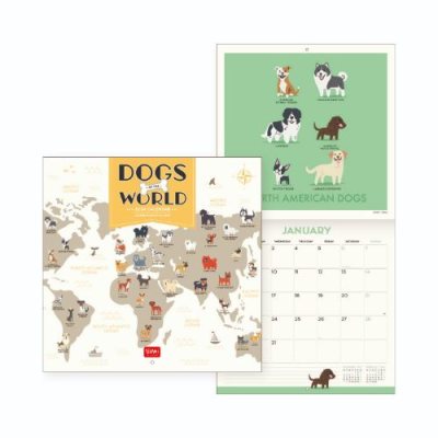 Calendario 2024 Dogs Of The World 12 Meses