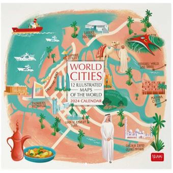 Calendario 2024 World Cities 12 Meses