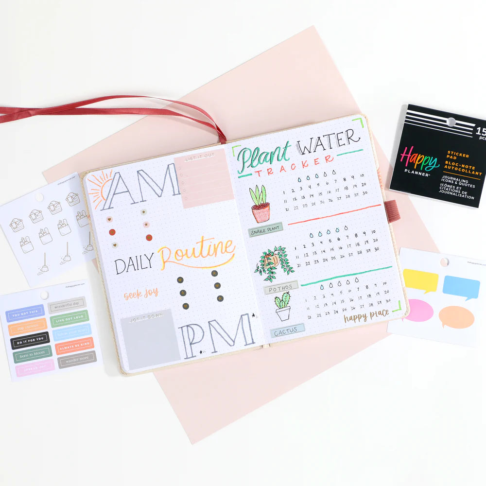 Set Stickers Journaling Icons & Quotes