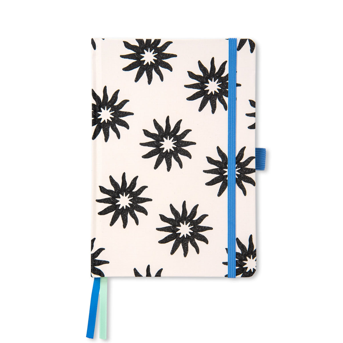 Libreta Flores Blanco y Negro