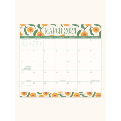 Calendario 2024 Magnético Modern Floral 17 Meses