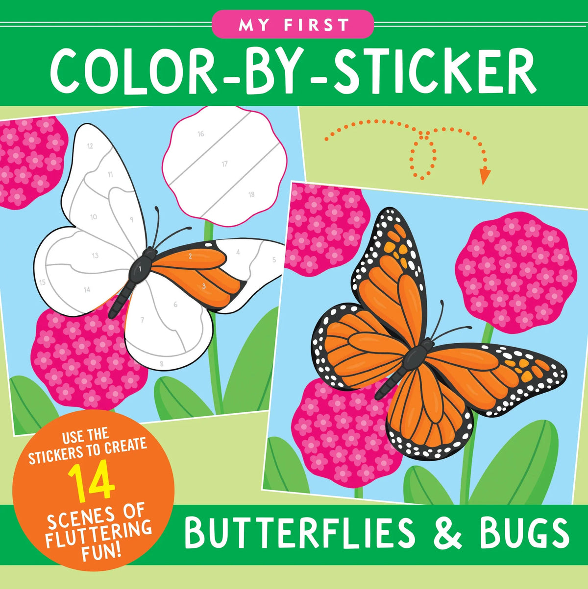 Libro de Stickers para Colorear Butterflies &amp; Bugs