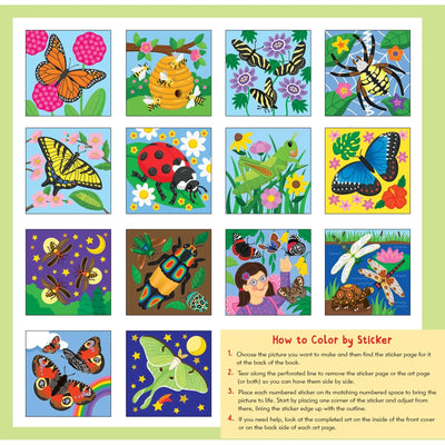 Libro de Stickers para Colorear Butterflies & Bugs