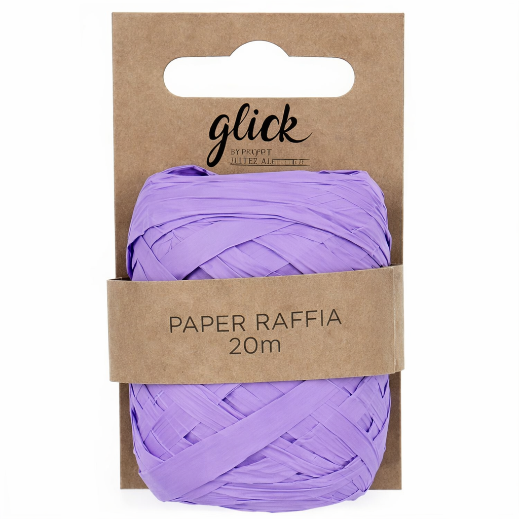 Cinta de Raffia para Regalo Morado