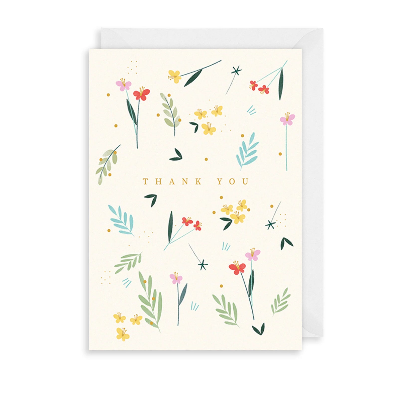 Tarjeta con Sobre Thank You Flowers