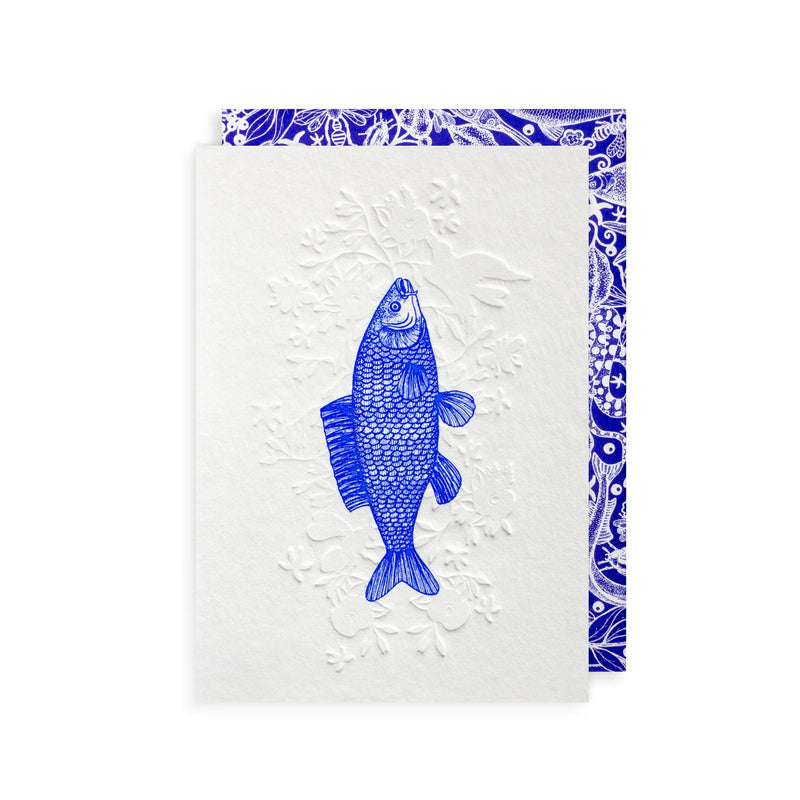 Tarjeta con Sobre Everyday Blue Fish