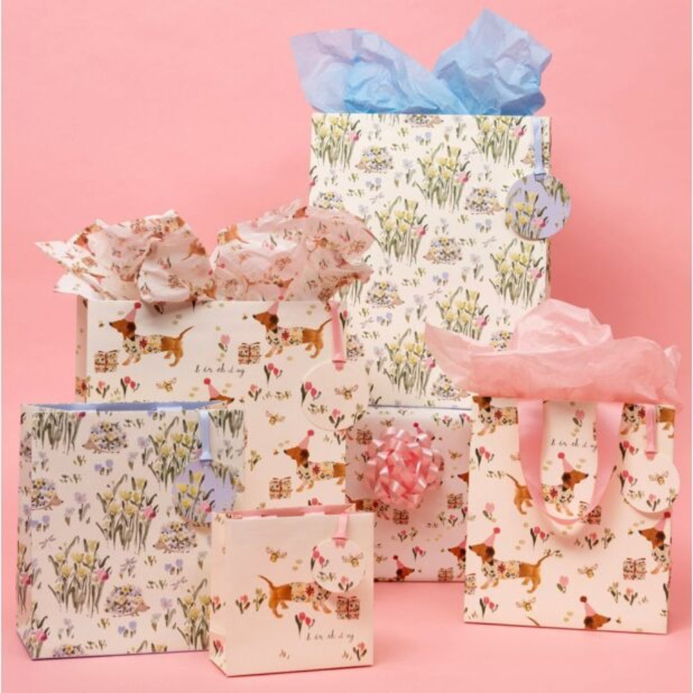 Bolsa Regalo Chica Perro Salchicha Cumpleaños La Papelaria