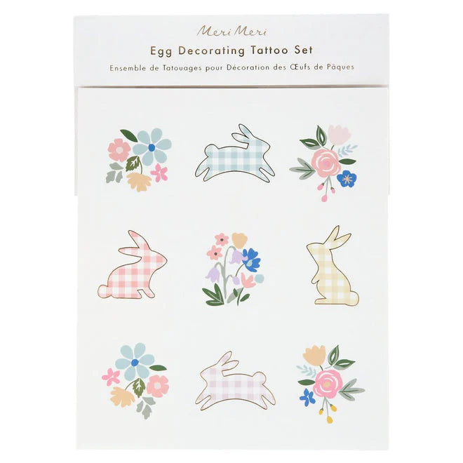 Kit para Decorar Huevos de Pascua Conejos Cuadrillé