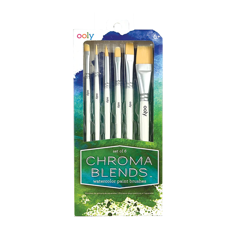 Set 6 Pinceles para Acuarela Chroma Blends