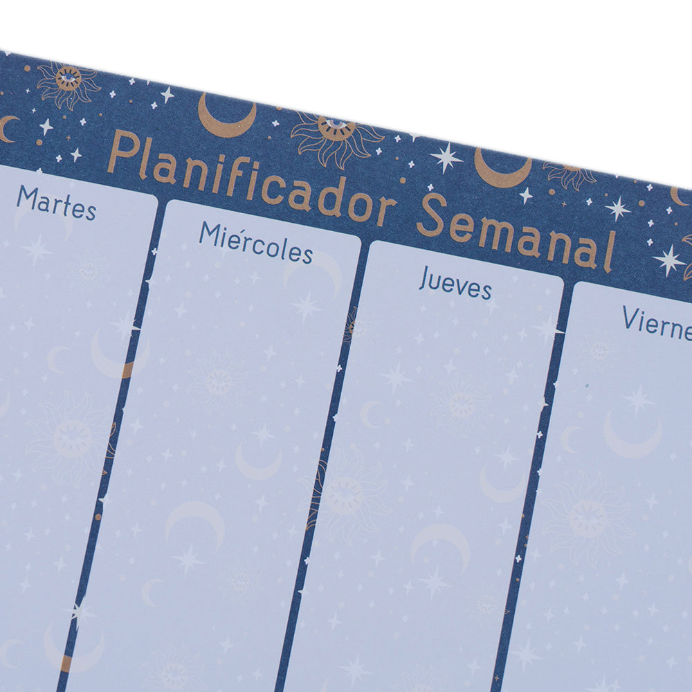 Planificador Semanal Cósmico