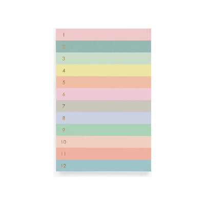 Block de Notas Numbered Colorblock