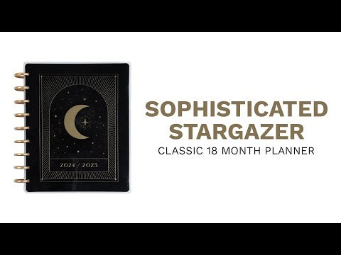Agenda 2025 Sophisticated Stargazer Classic 18 Meses