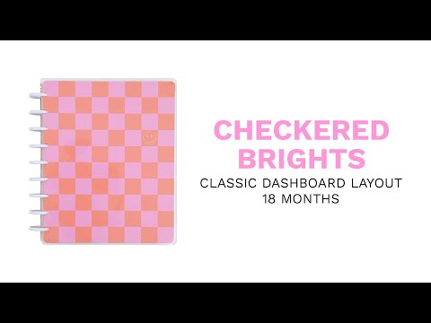Agenda 2025 Checkered Brights Classic 18 Meses