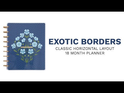 Agenda 2025 Exotic Borders Classic 18 Meses