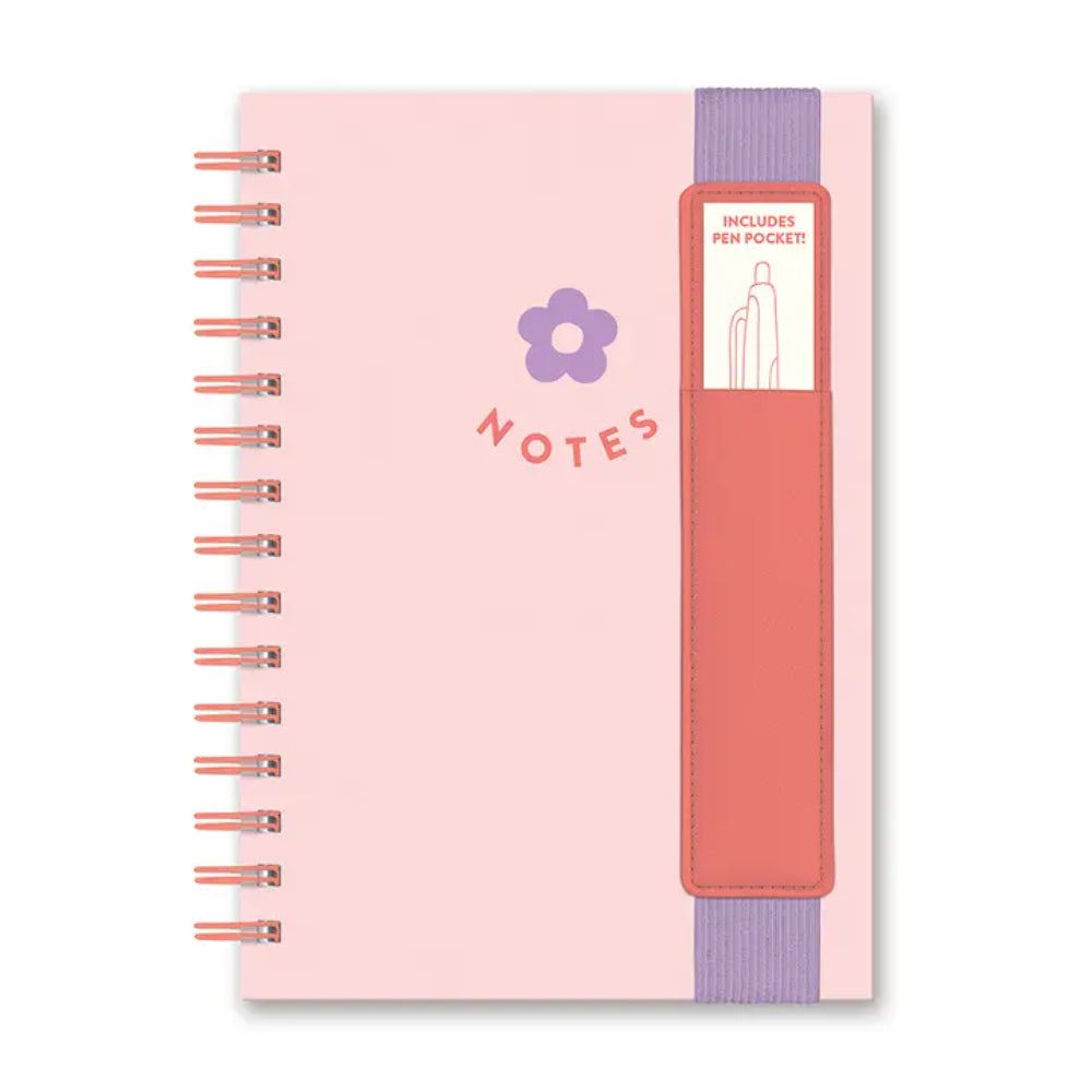 Cuaderno y Pen Loop Rosa Notes
