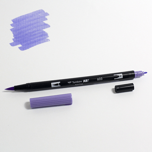 Tombow Plumón Doble Punta Periwinkle