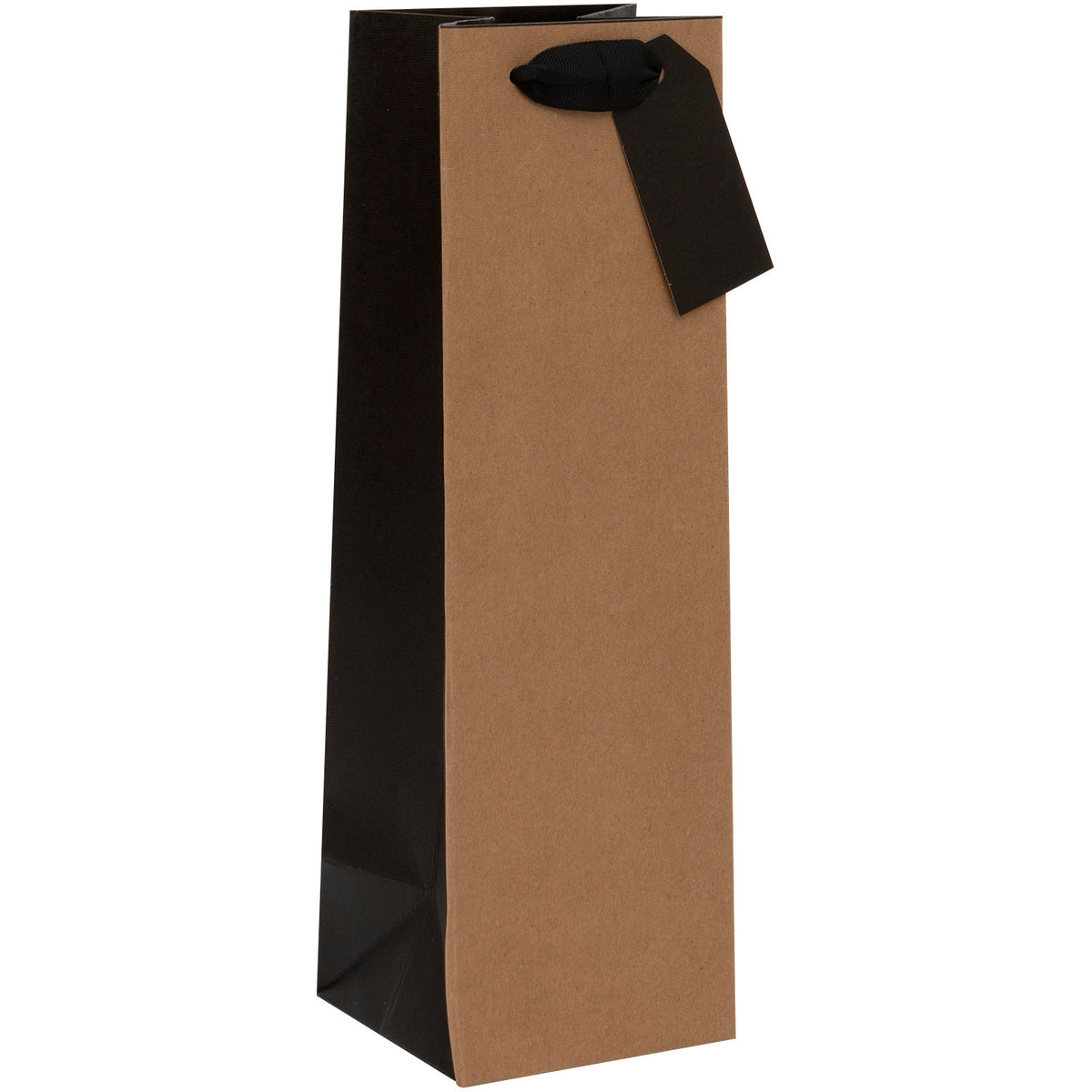 Bolsa Regalo Botella Kraft - Black