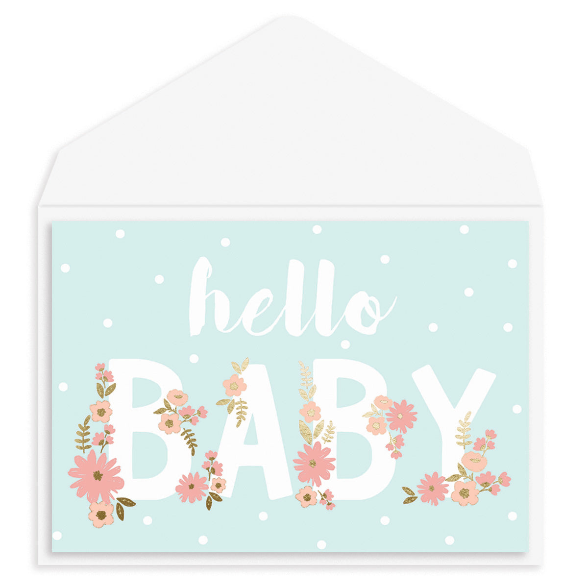 Tarjeta con Sobre Nacimiento Hello Baby