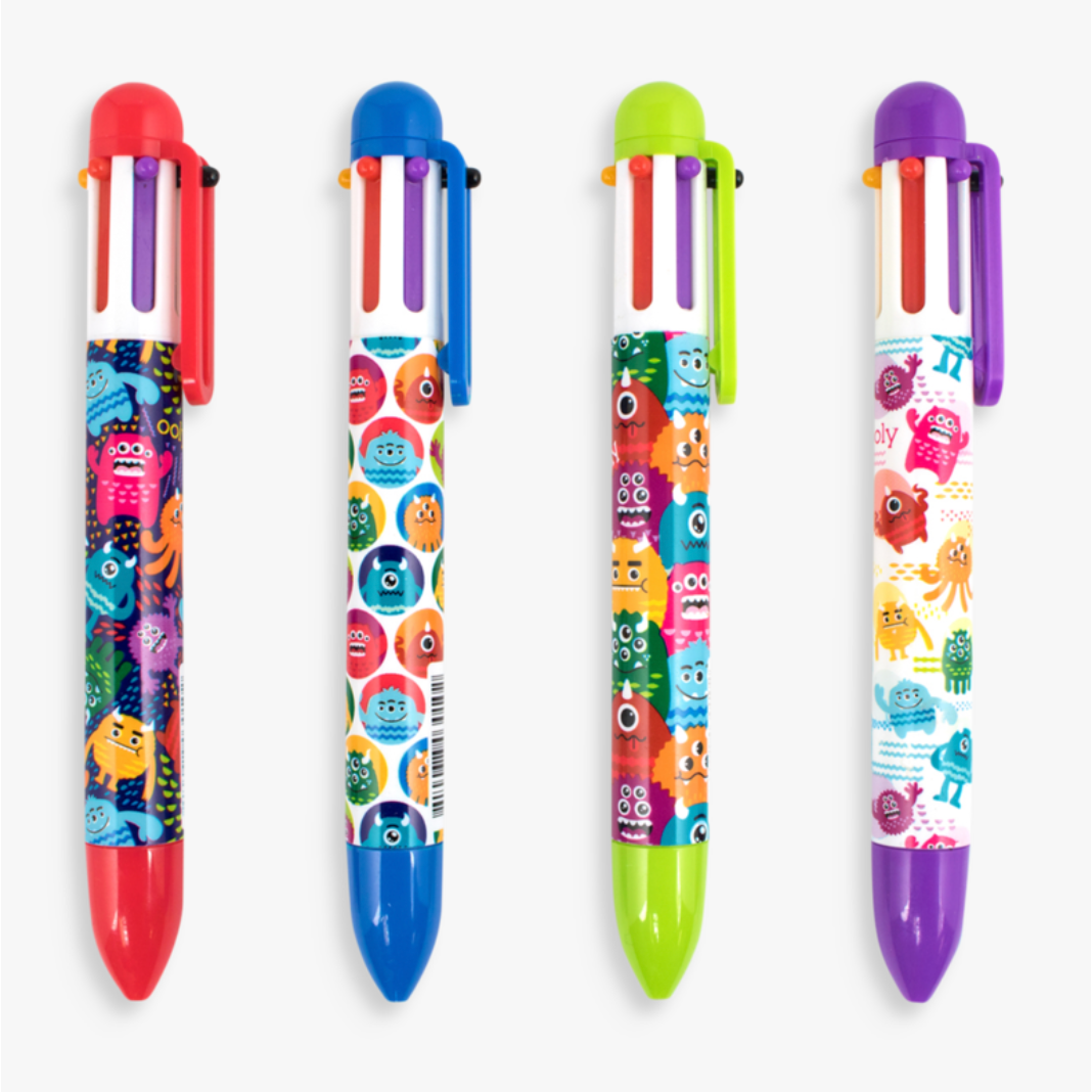 Bolígrafo 6 Colores Monsters