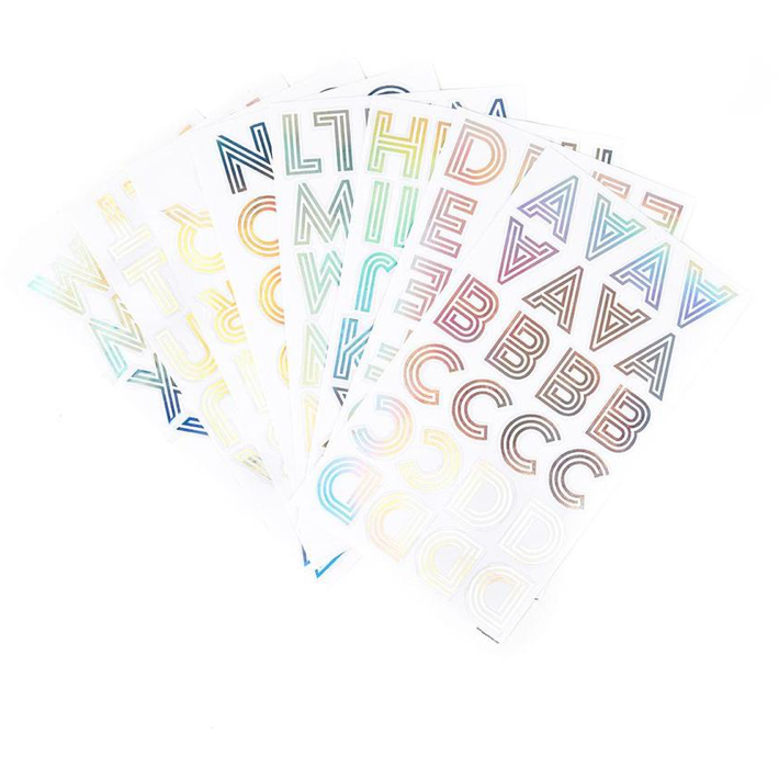 Set Stickers Alfabeto Deco Rainbow