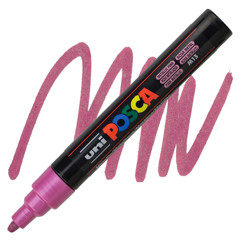 Marcador 5M Rosa Metálico