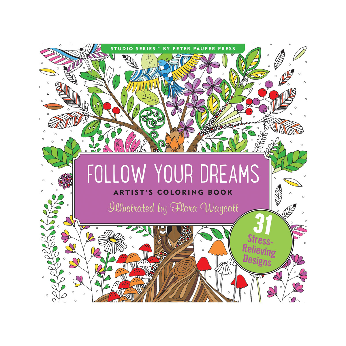 Libro para Colorear Follow Your Dreams