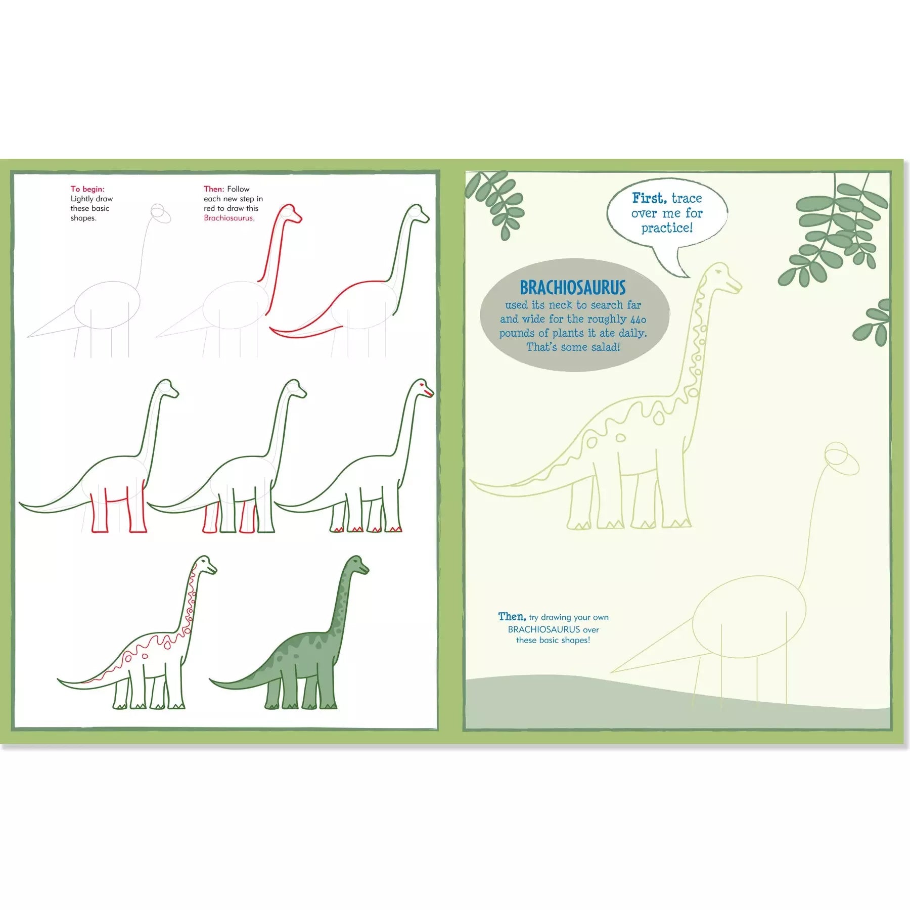 Libro para dibujar Dinosaurios