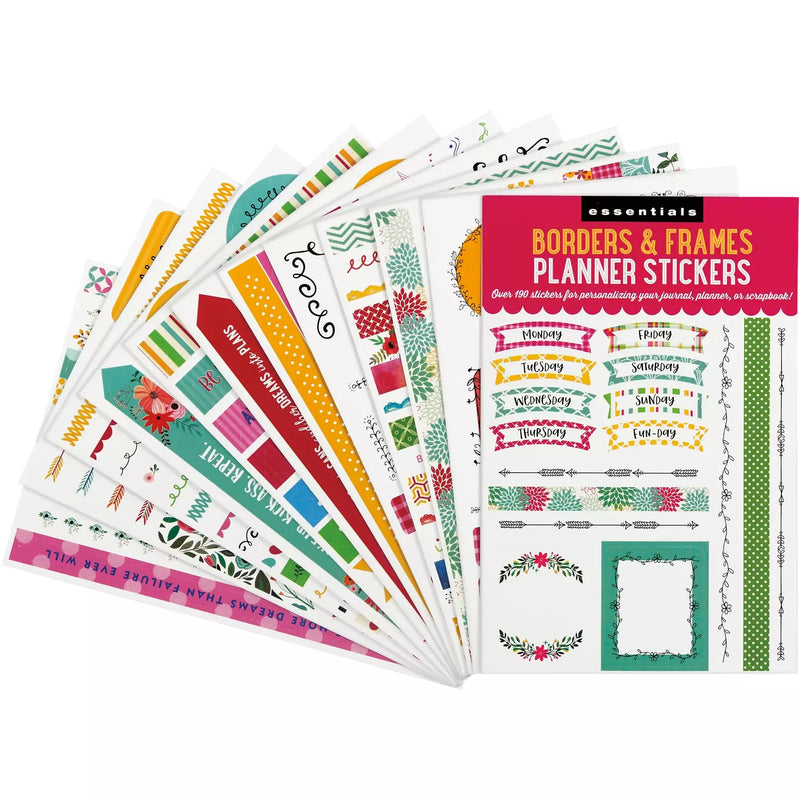 Set Stickers para Planner - Diseño Bordes