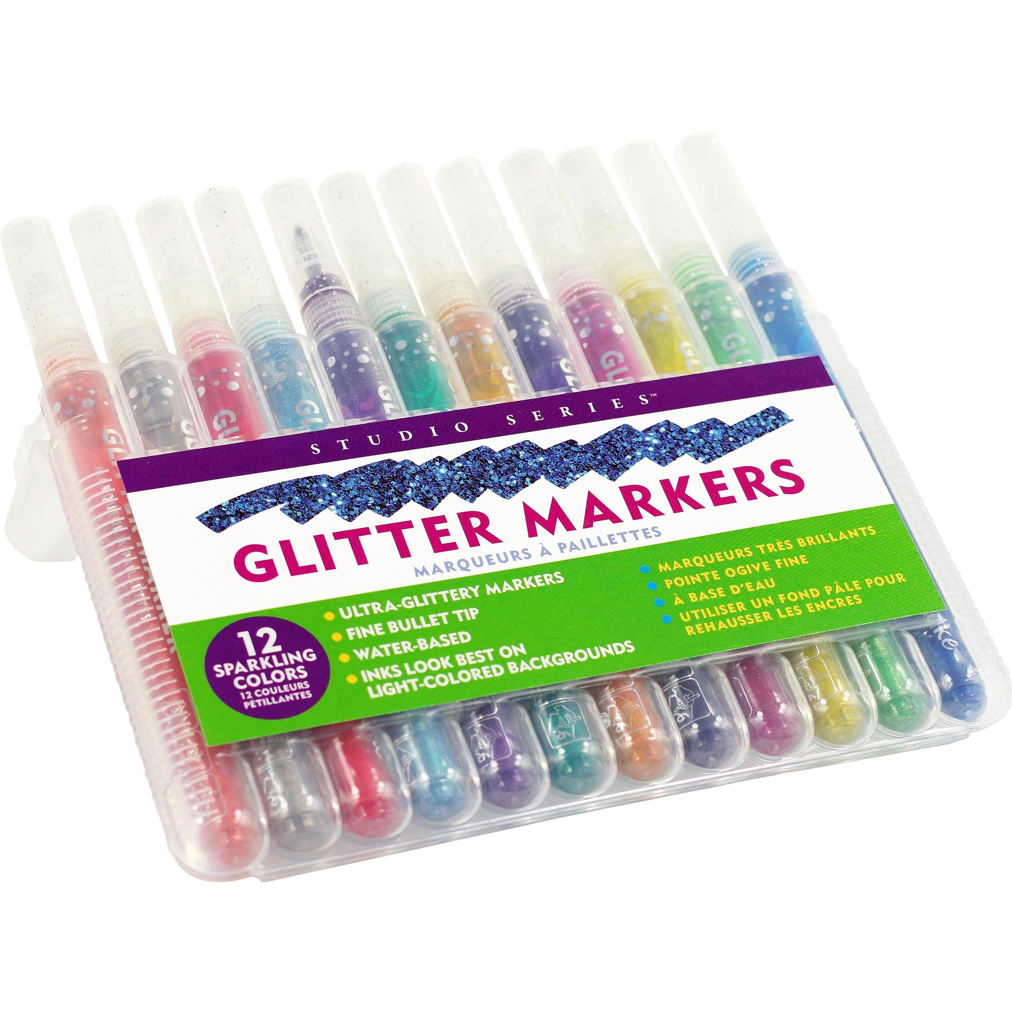 Set 12 Marcadores Glitter