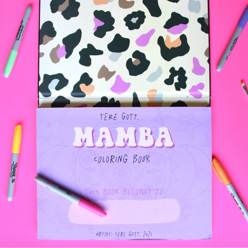 Libro para colorear Mamba