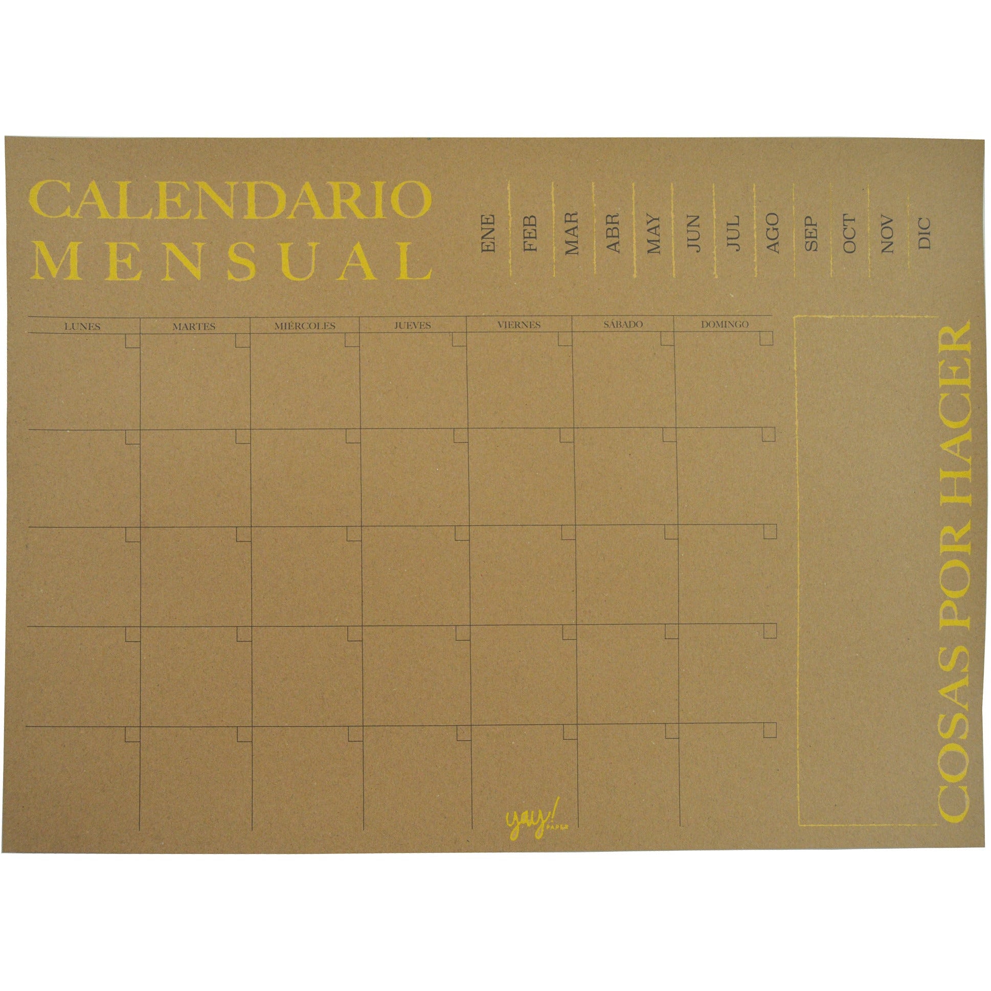 Calendario Kraft